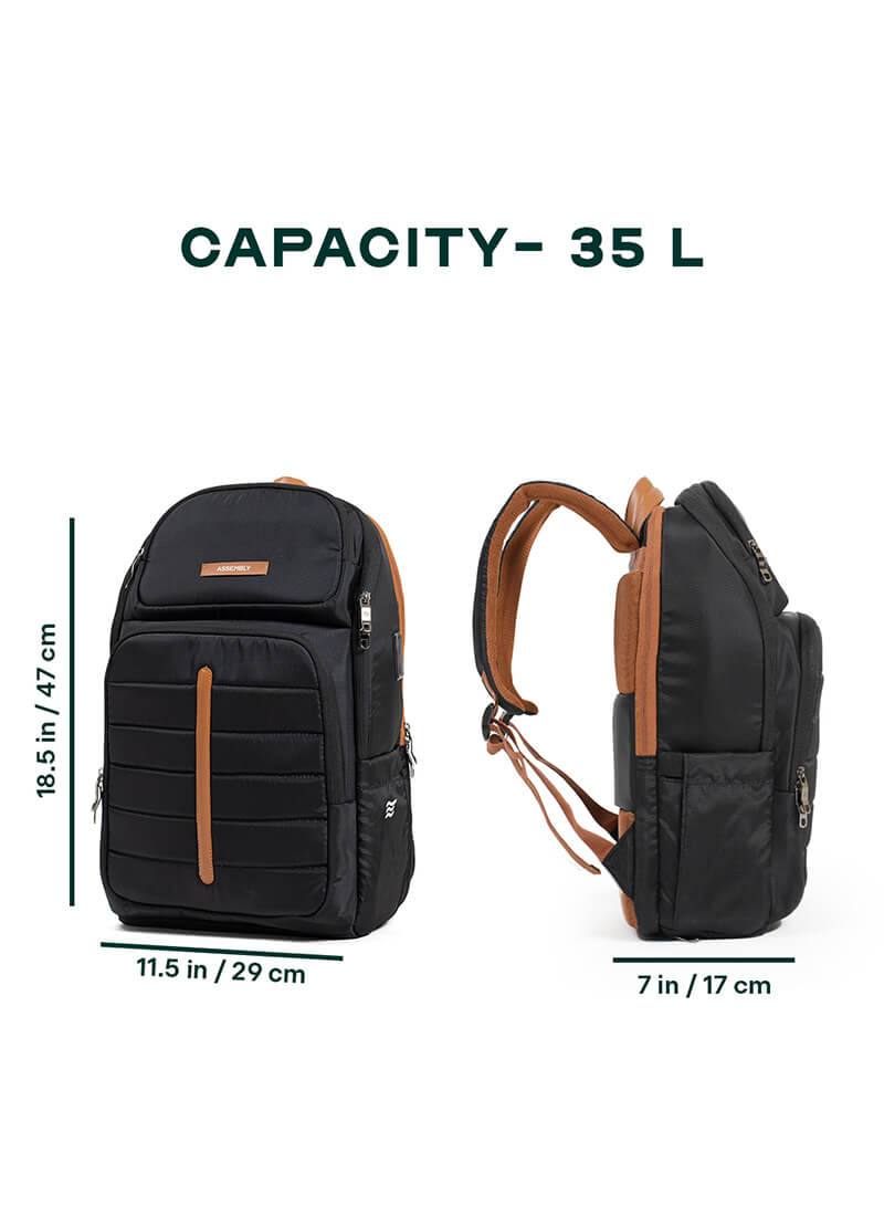 Odyssey Backpack | Black | Everyday Laptop Backpack