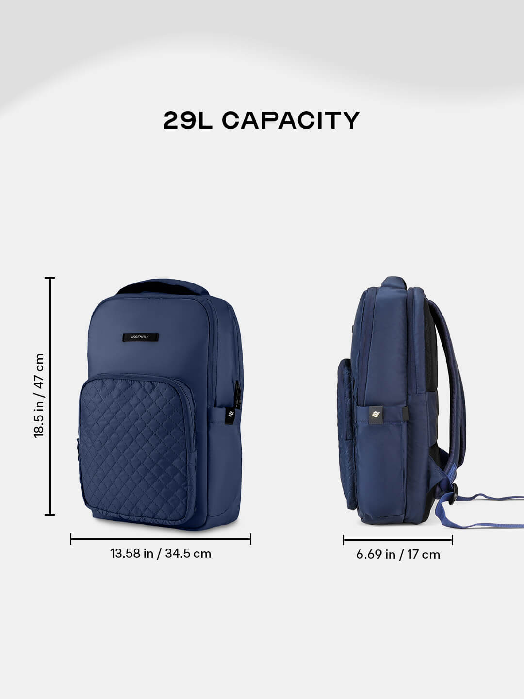 Pixel Laptop Backpack | Blue | Everyday Travel Bag for Work & College