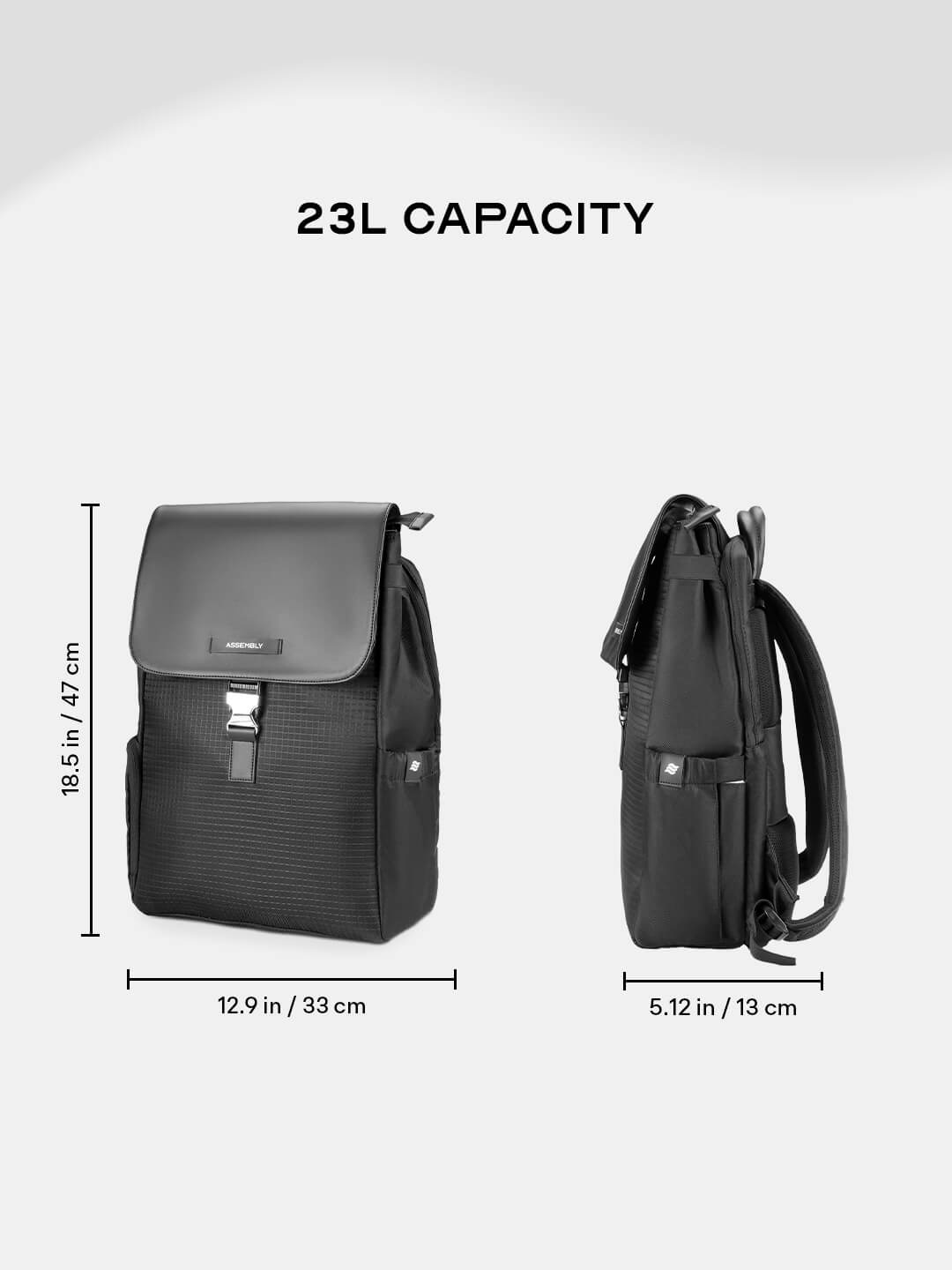 Arto Laptop Backpack | Black | Work, Commute & Business Travel Bag