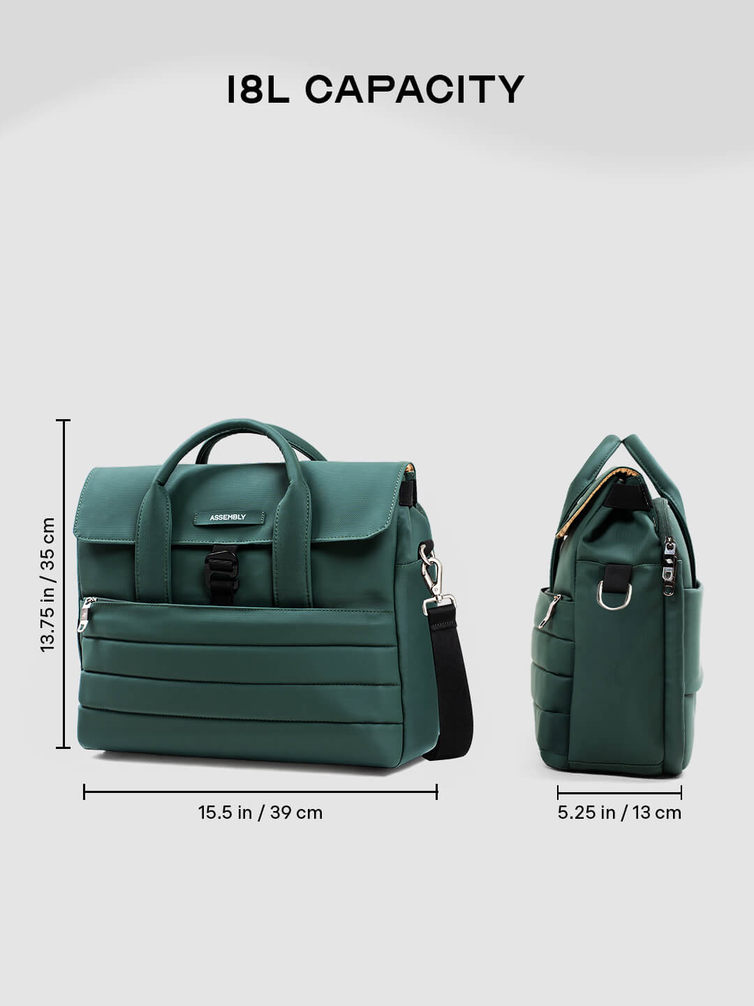 Stark Messenger | Green | Everyday Office Laptop Bag