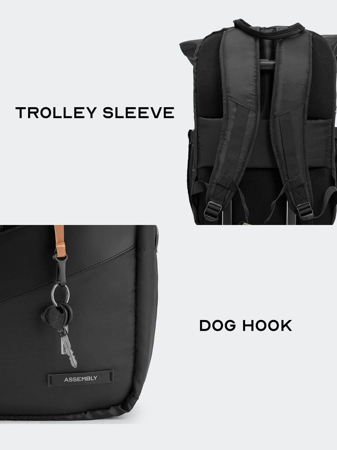 Oblique Laptop Backpack | Black | 15.6" Travel & Work Pack