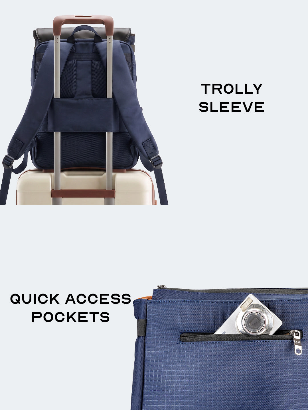 Arto Laptop Backpack | Blue | Work, Commute & Business Travel Bag