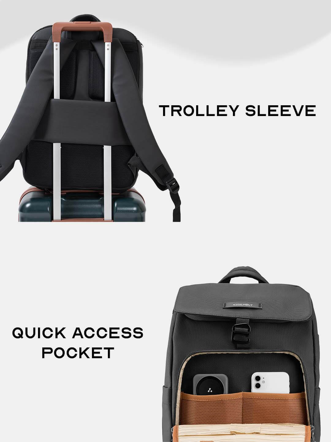 Stark Backpack | Black | Everyday Laptop Backpack