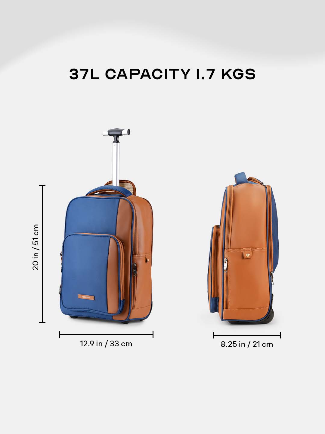 Buy Jetson | Blue | Laptop Trolley Backpack – Trolley Backpacks Online in India | Assembly