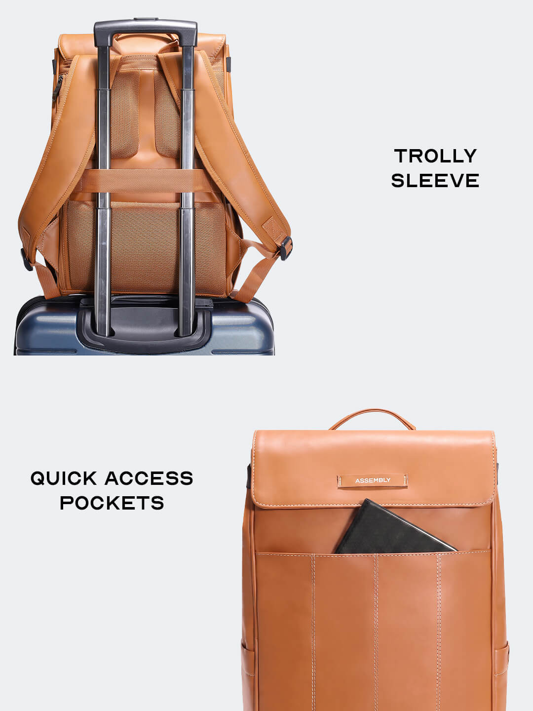 Mave Laptop Backpack Tan