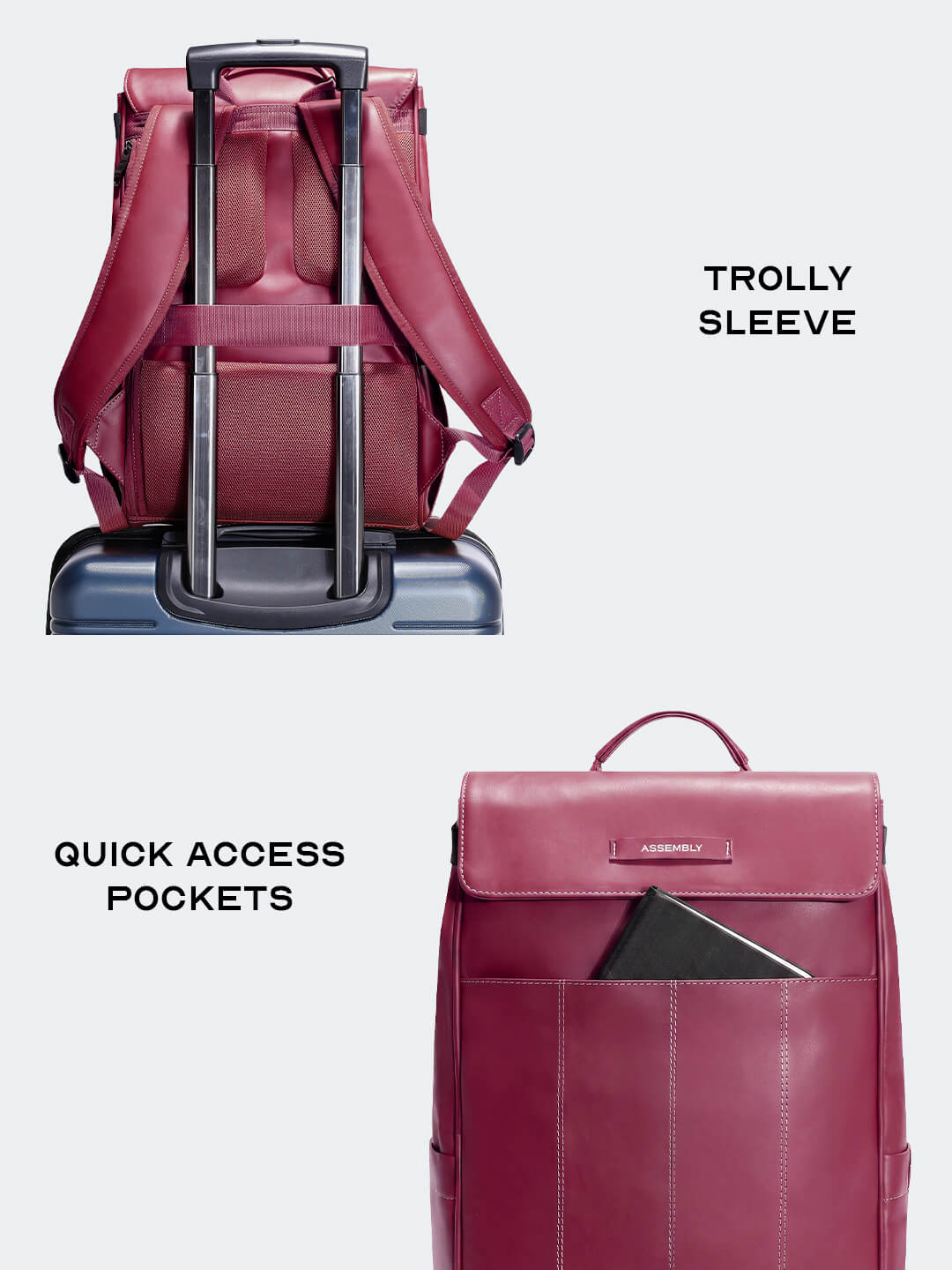 Mave Laptop Backpack Maroon