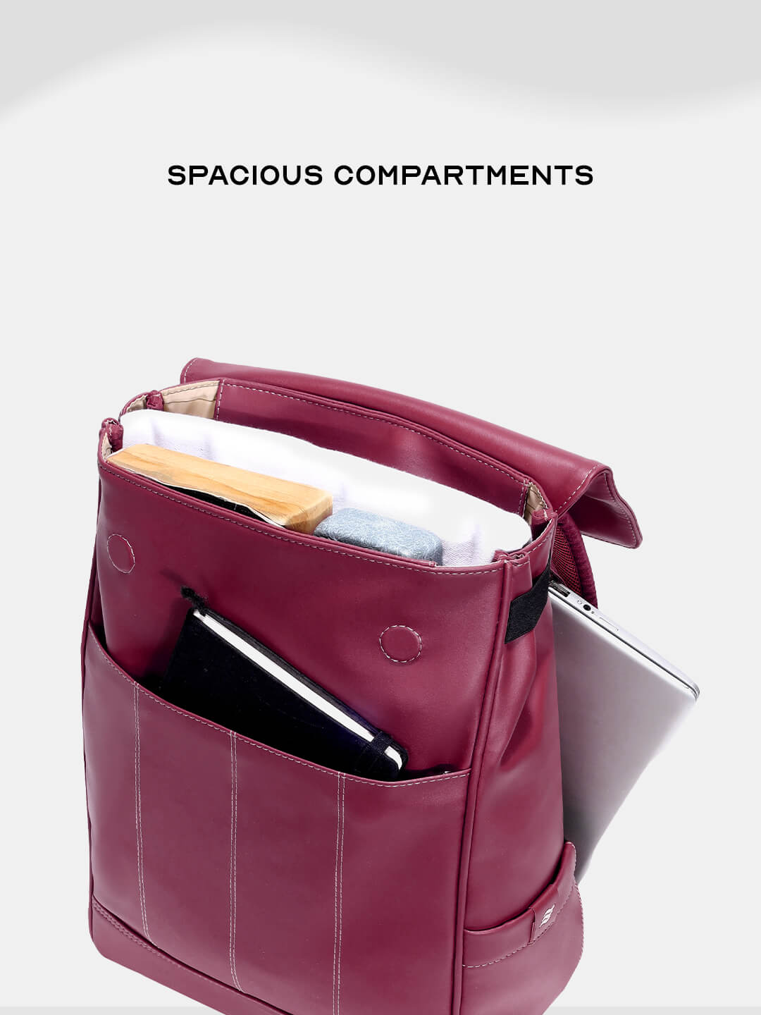 Mave Laptop Backpack Maroon