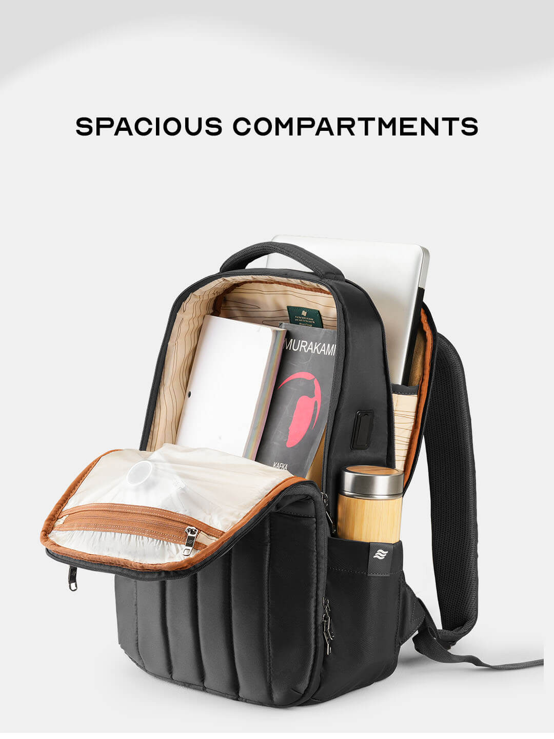 Rover Backpack | Black | Everyday Laptop Backpack