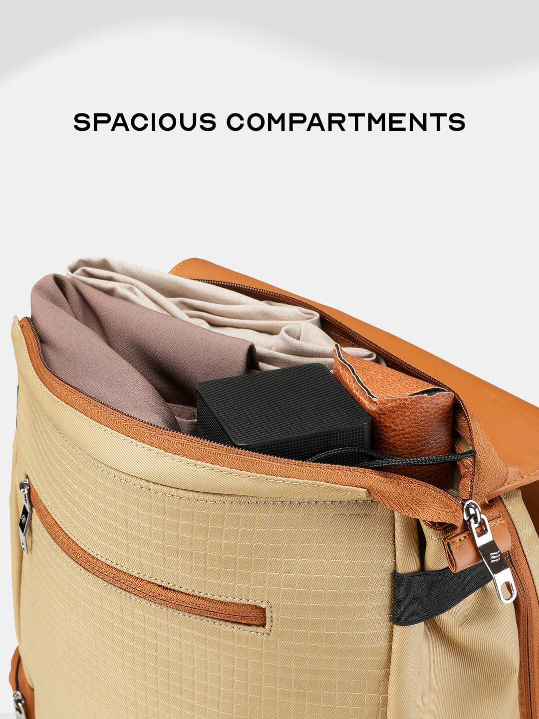 Arto Laptop Backpack | Beige | Work, Commute & Business Travel Bag