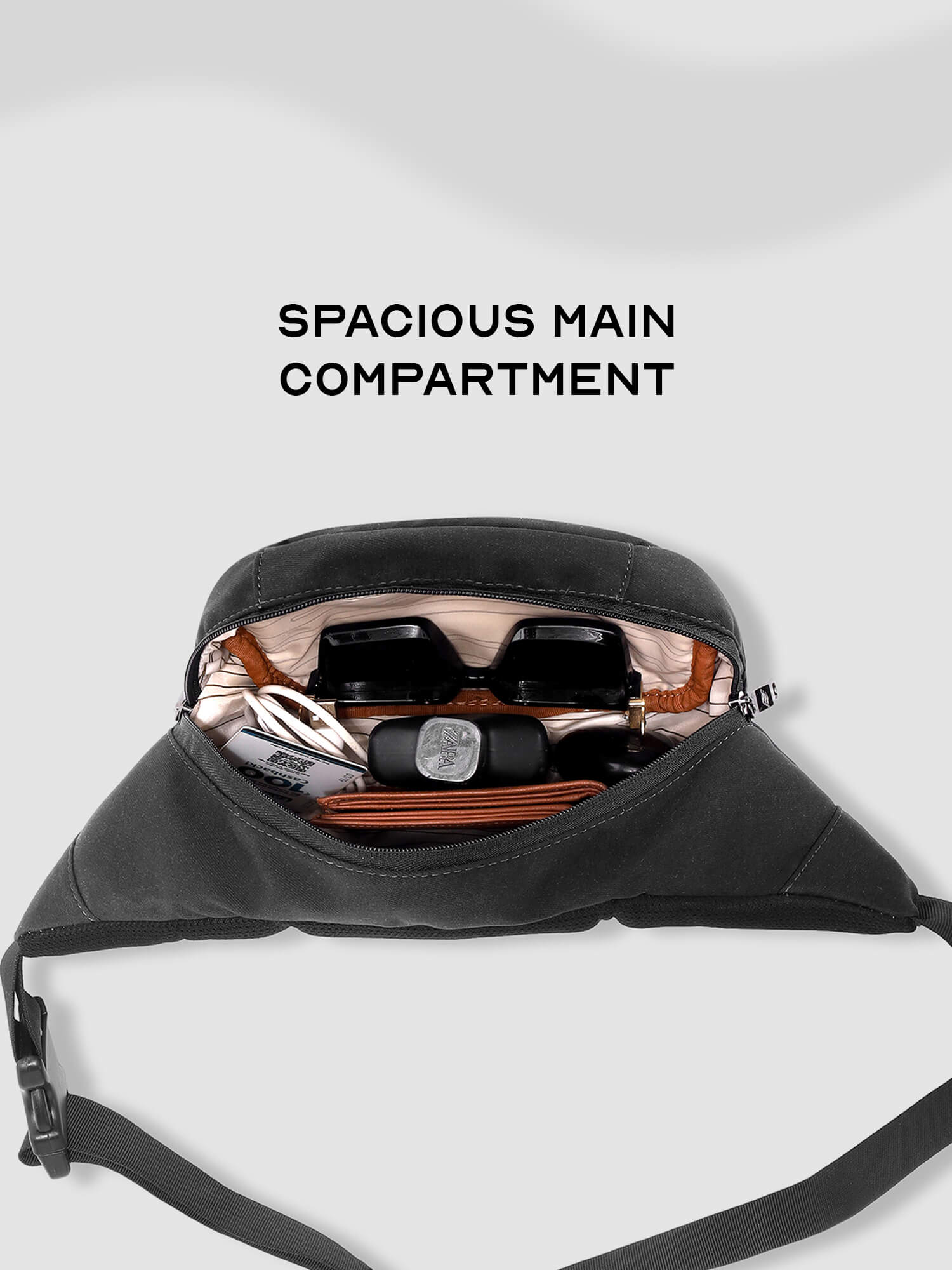 Float Fanny Pack | Black | Crossbody Bag