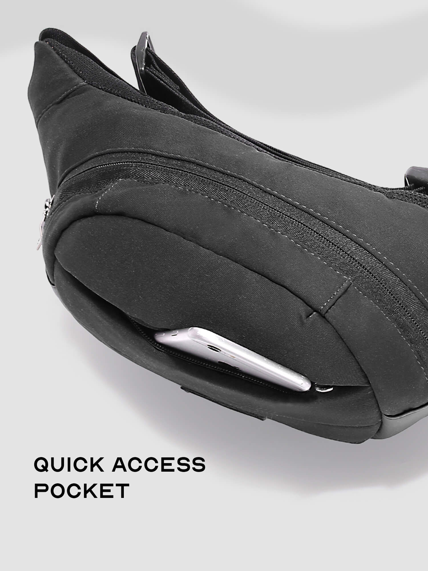 Float Fanny Pack | Black | Crossbody Bag