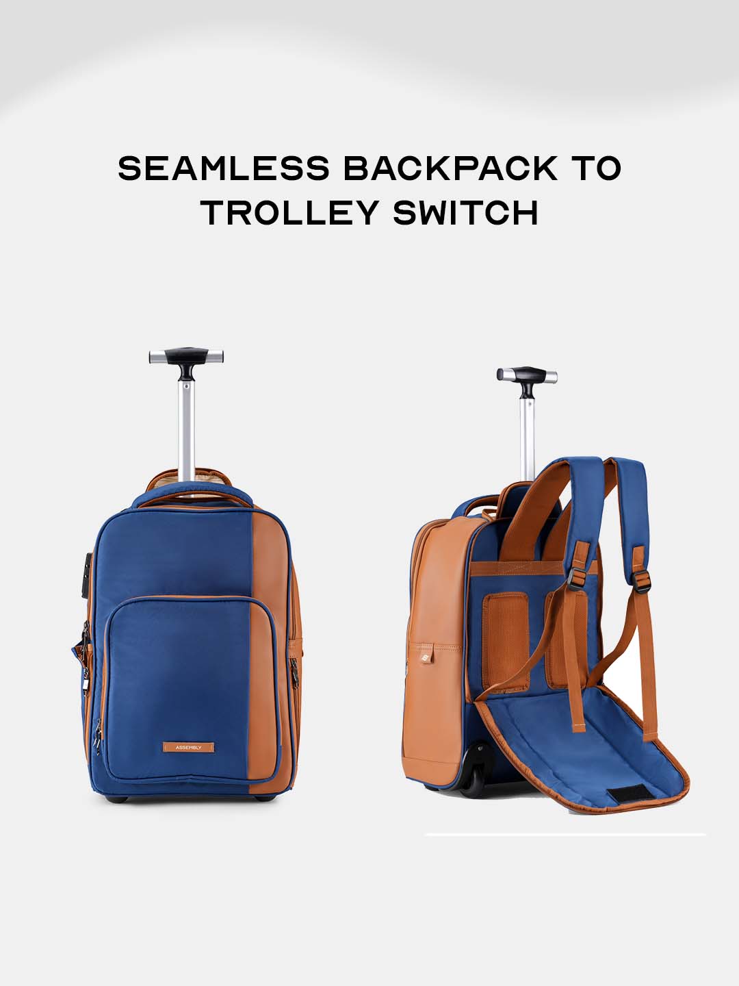 Buy Jetson | Blue | Laptop Trolley Backpack – Trolley Backpacks Online in India | Assembly