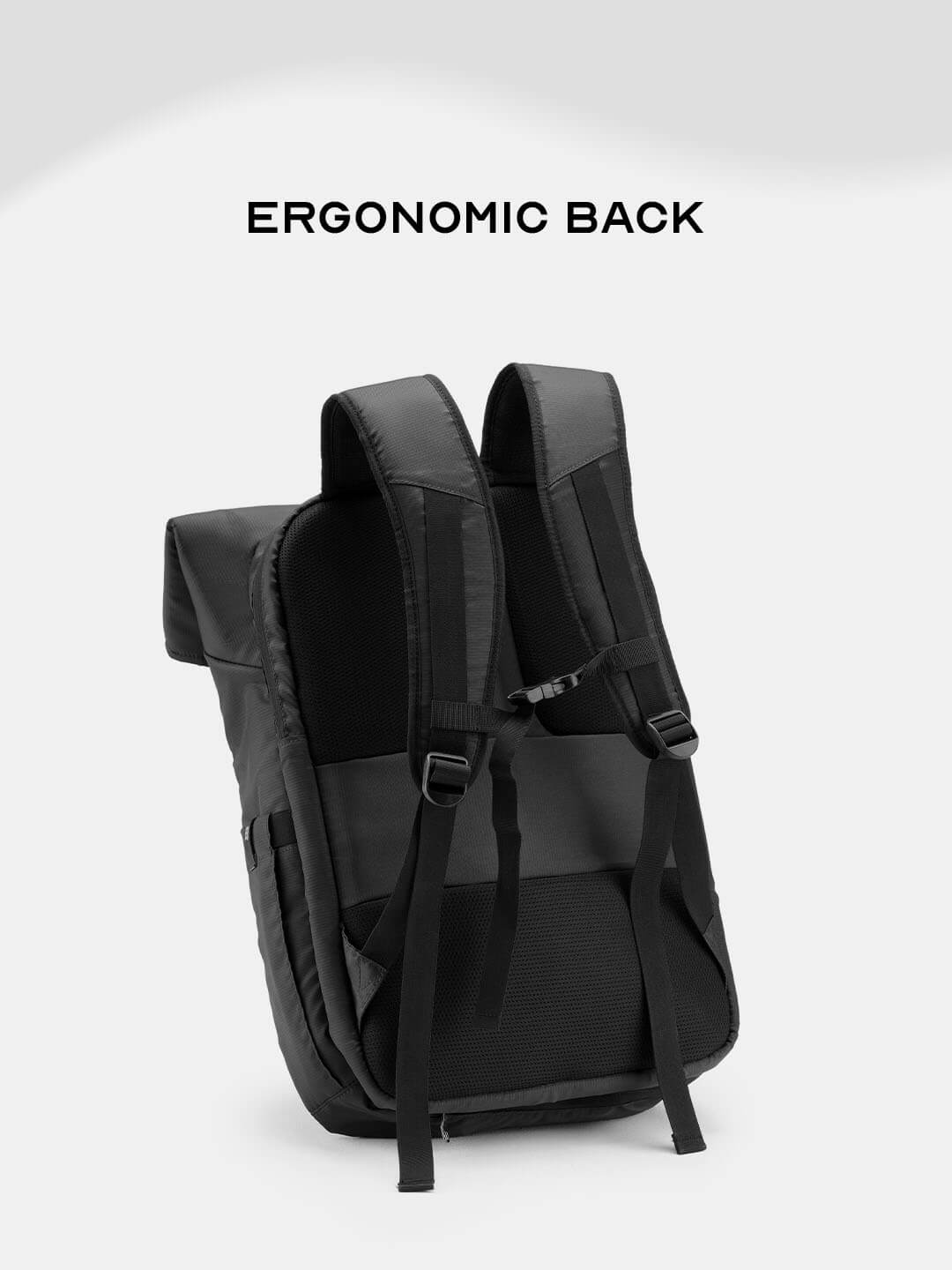 Oblique Laptop Backpack | Black | 15.6" Travel & Work Pack
