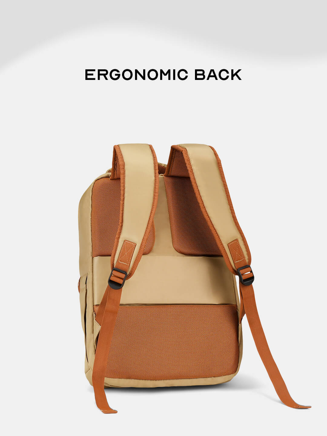Pixel Laptop Backpack | Beige | Everyday Travel Bag for Work & College