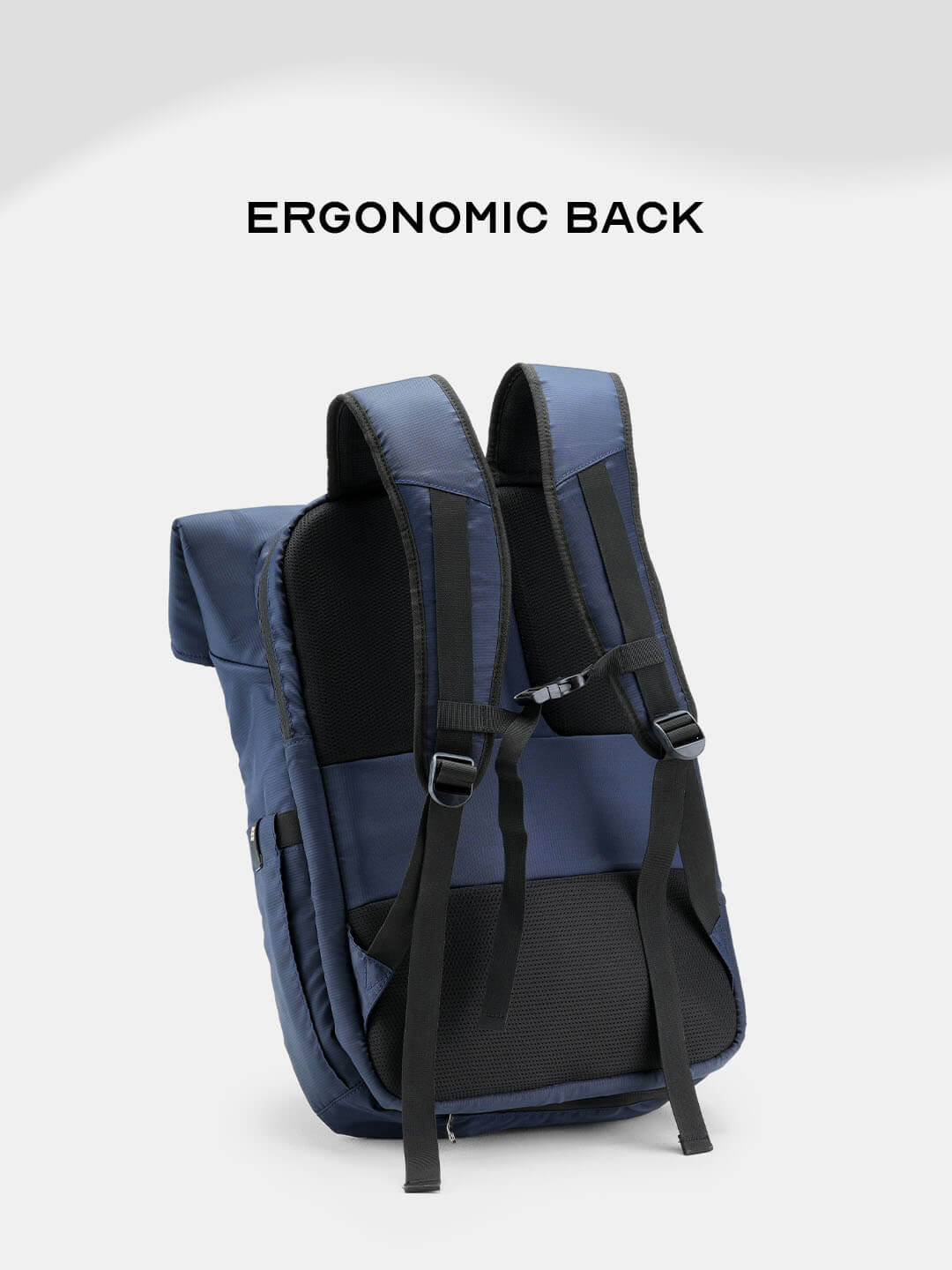 Oblique Laptop Backpack | Navy Blue | 15.6" Travel & Work Pack