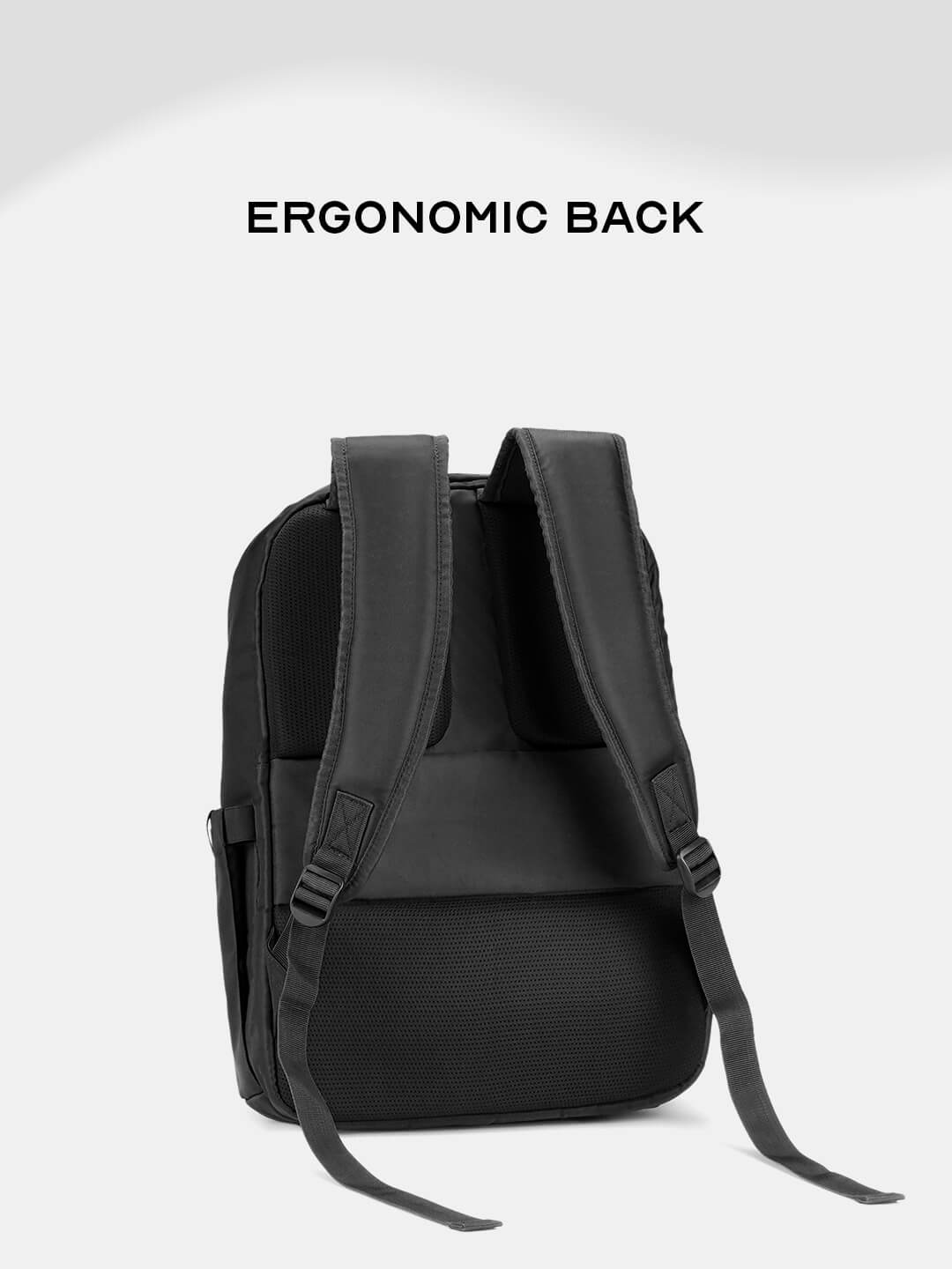 Pixel Laptop Backpack | Black | Everyday Travel Bag for Work & College