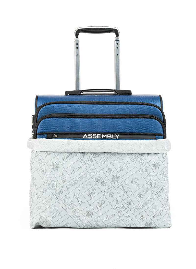 Valise Blue Soft Overnighter Trolley