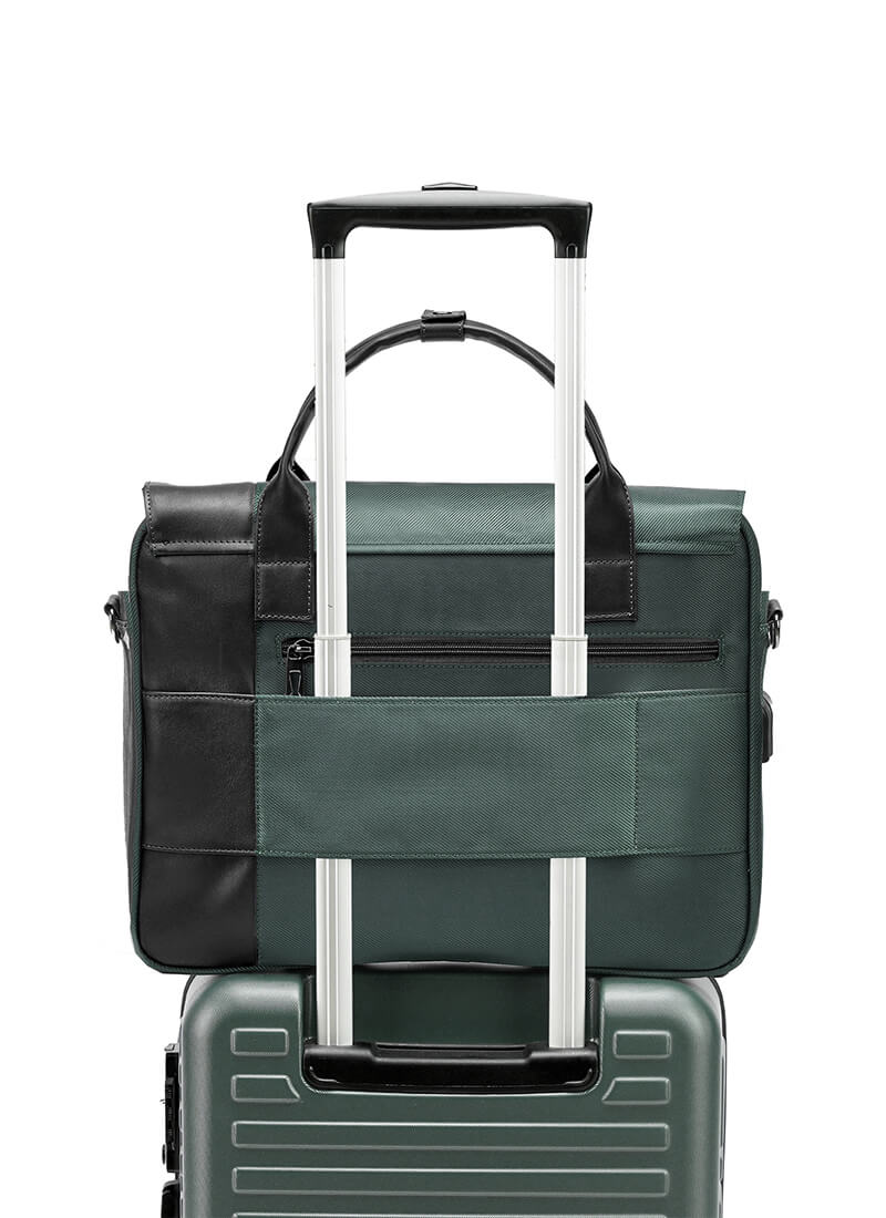 Urbix | Green | Premium Laptop Messenger Bag