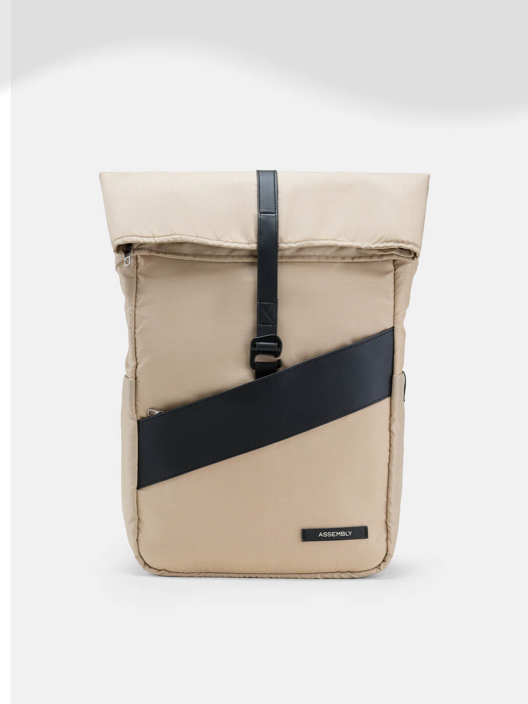 Oblique Laptop Backpack | Beige | 15.6" Travel & Work Pack