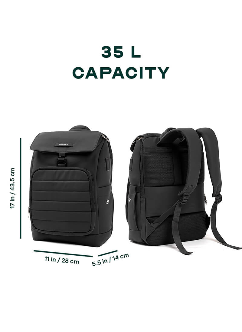 Stark Backpack | Black | Everyday Laptop Backpack
