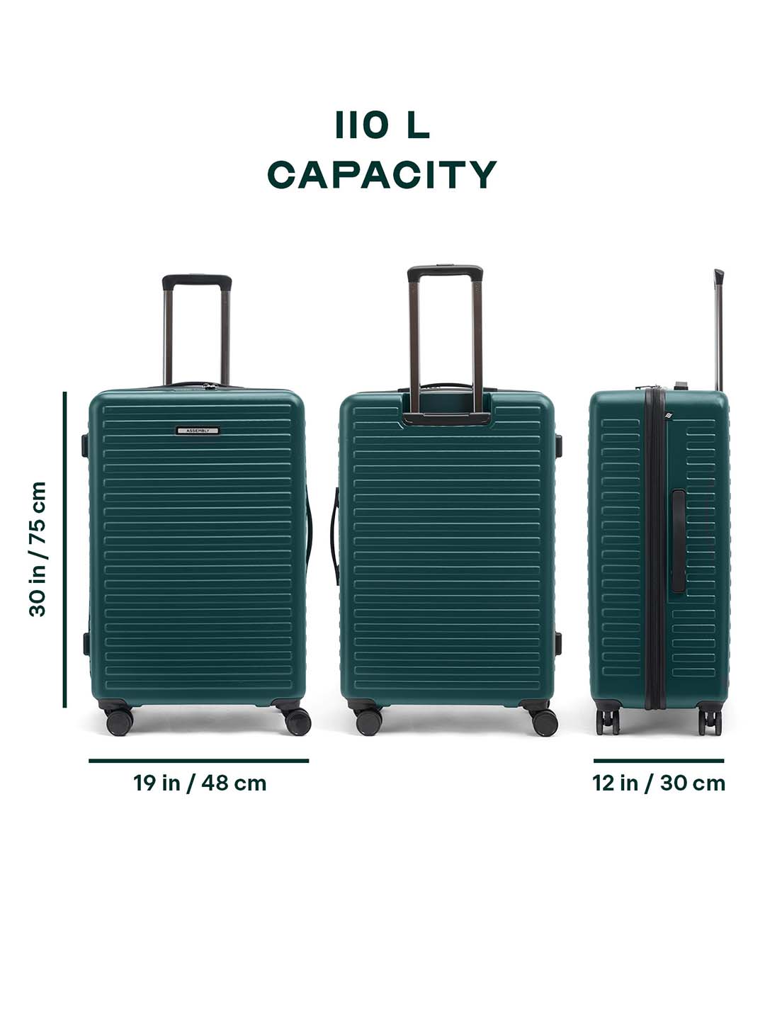 Stark | Green | Large Hard Luggage