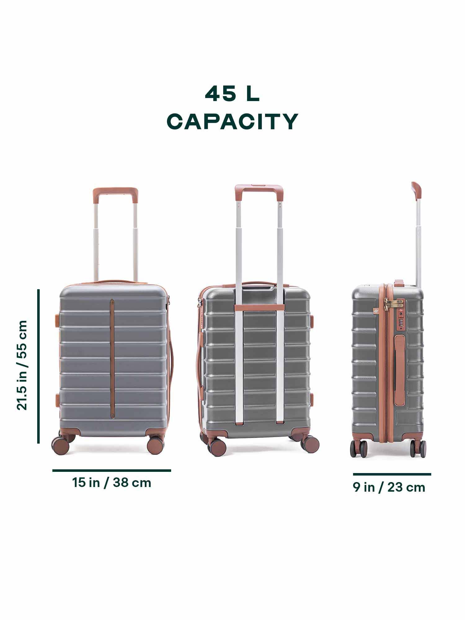 Odyssey | Grey | Cabin Hard Luggage
