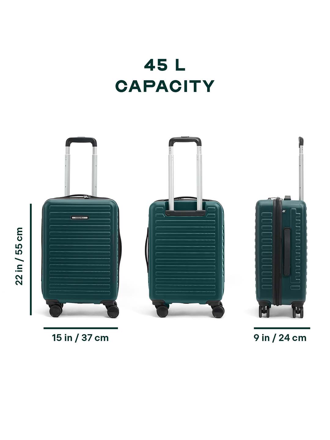 Buy Stark | Green | Cabin Hard Luggage – Cabin Hard Luggage Online in India | Assembly