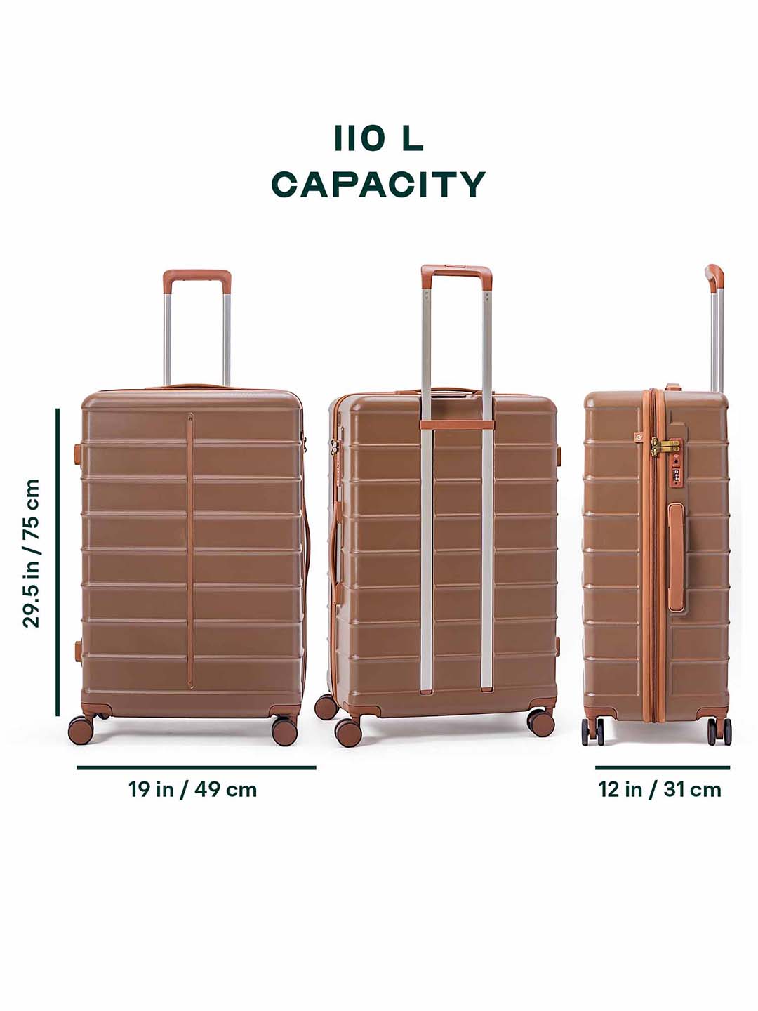 Odyssey | Brown | Large Hard Luggage