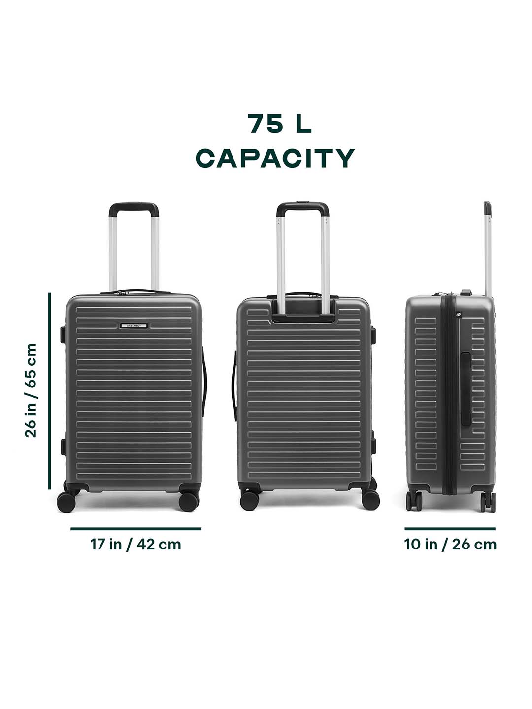 Stark | Grey | Medium Hard Luggage