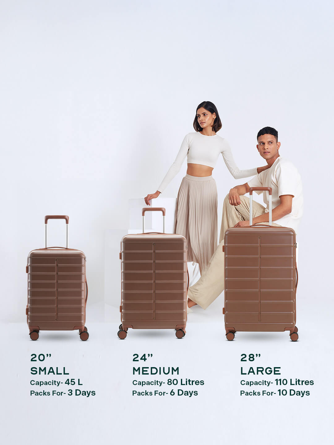 Odyssey | Brown | Medium Hard Luggage