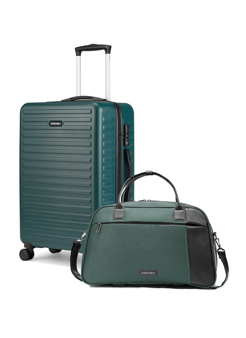 Stark+Verve Combo | Green | Medium Hard Luggage with Duffle Bag