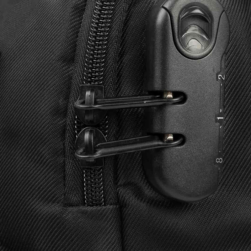 Unisex Laptop Backpack & Tech Kit Combo Black