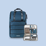 Unisex Laptop Backpack & Tech Kit Combo Blue