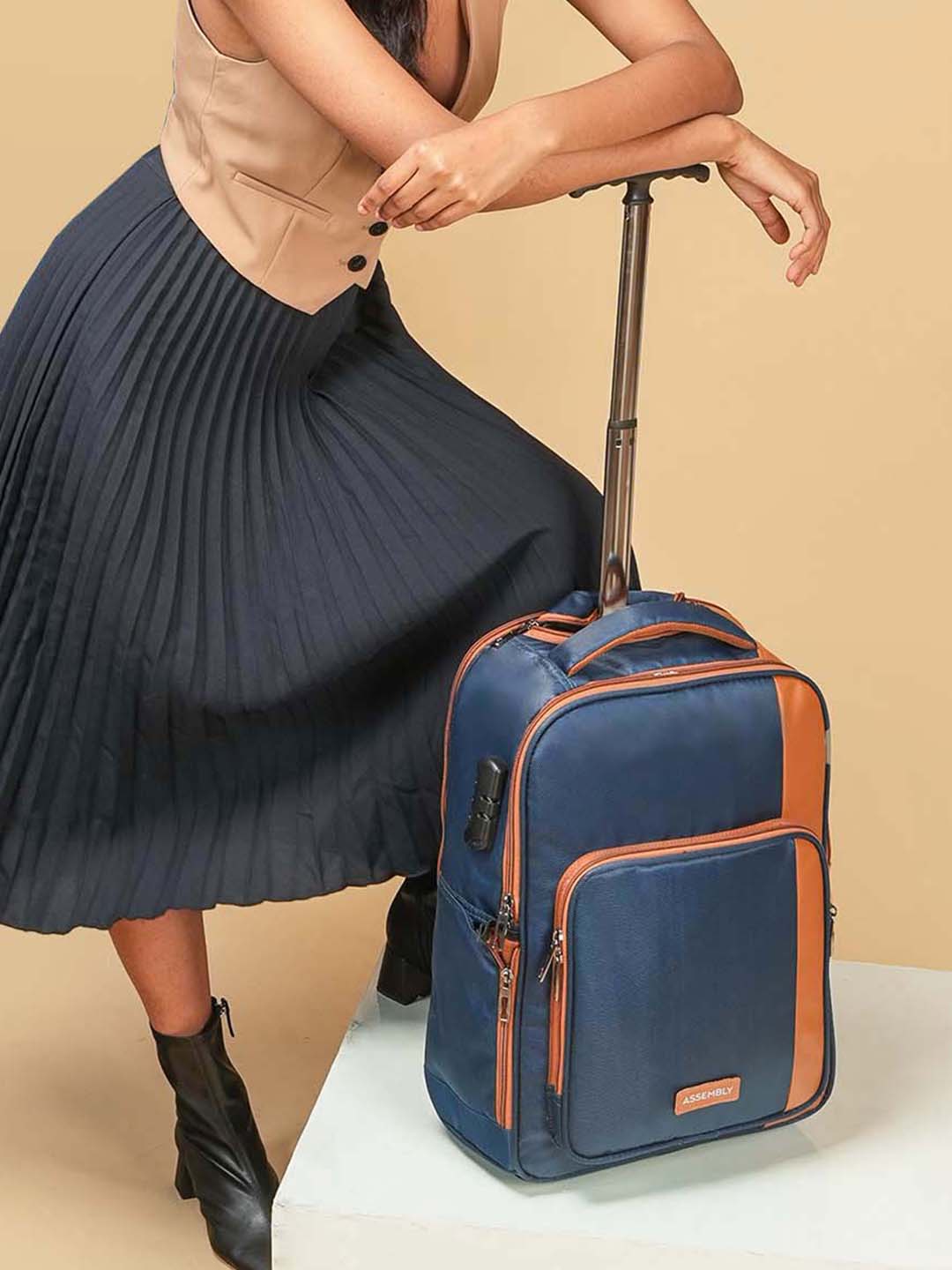 Buy Jetson | Blue | Laptop Trolley Backpack – Trolley Backpacks Online in India | Assembly