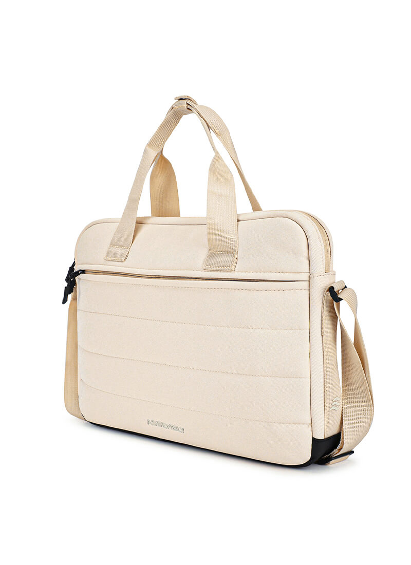 Float Laptop Messenger Bag Cream