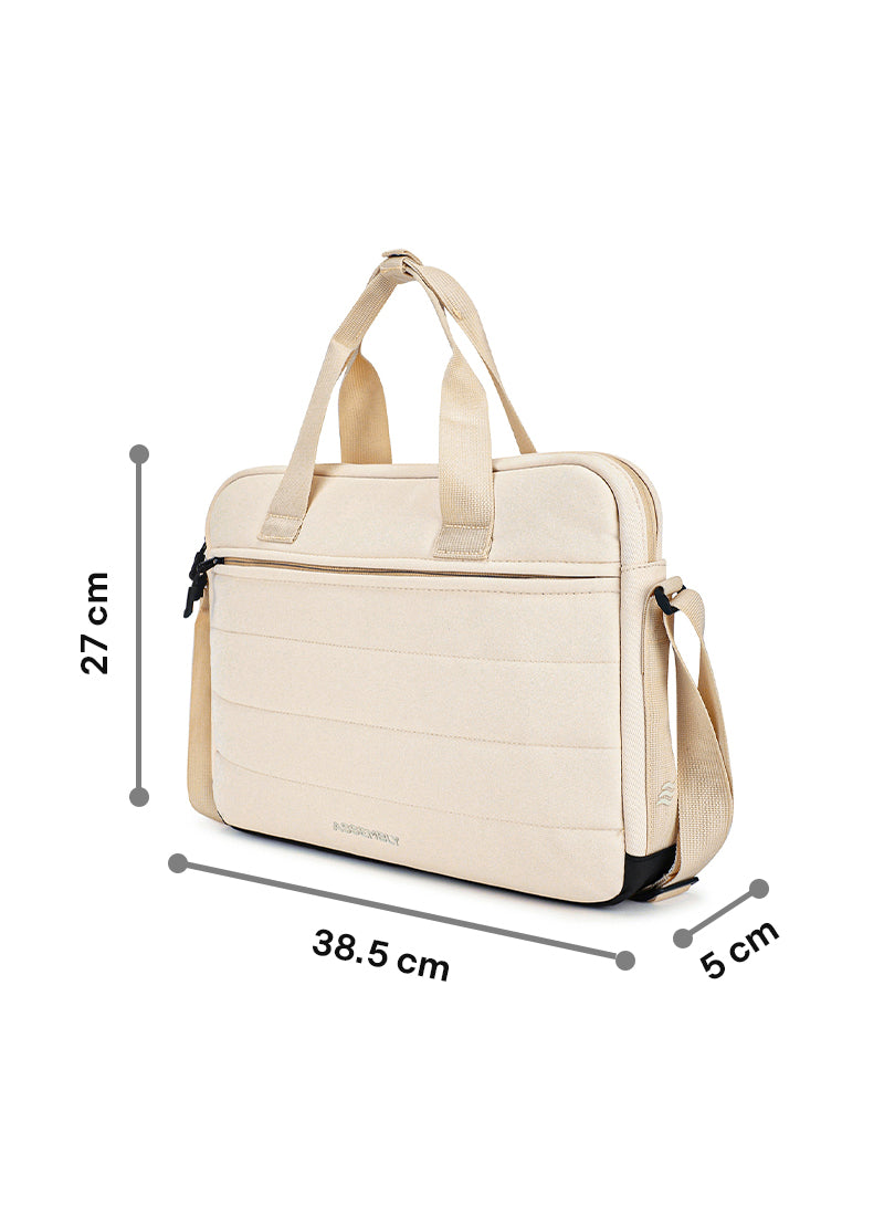 Float Messenger | Cream | Premium Laptop Bag