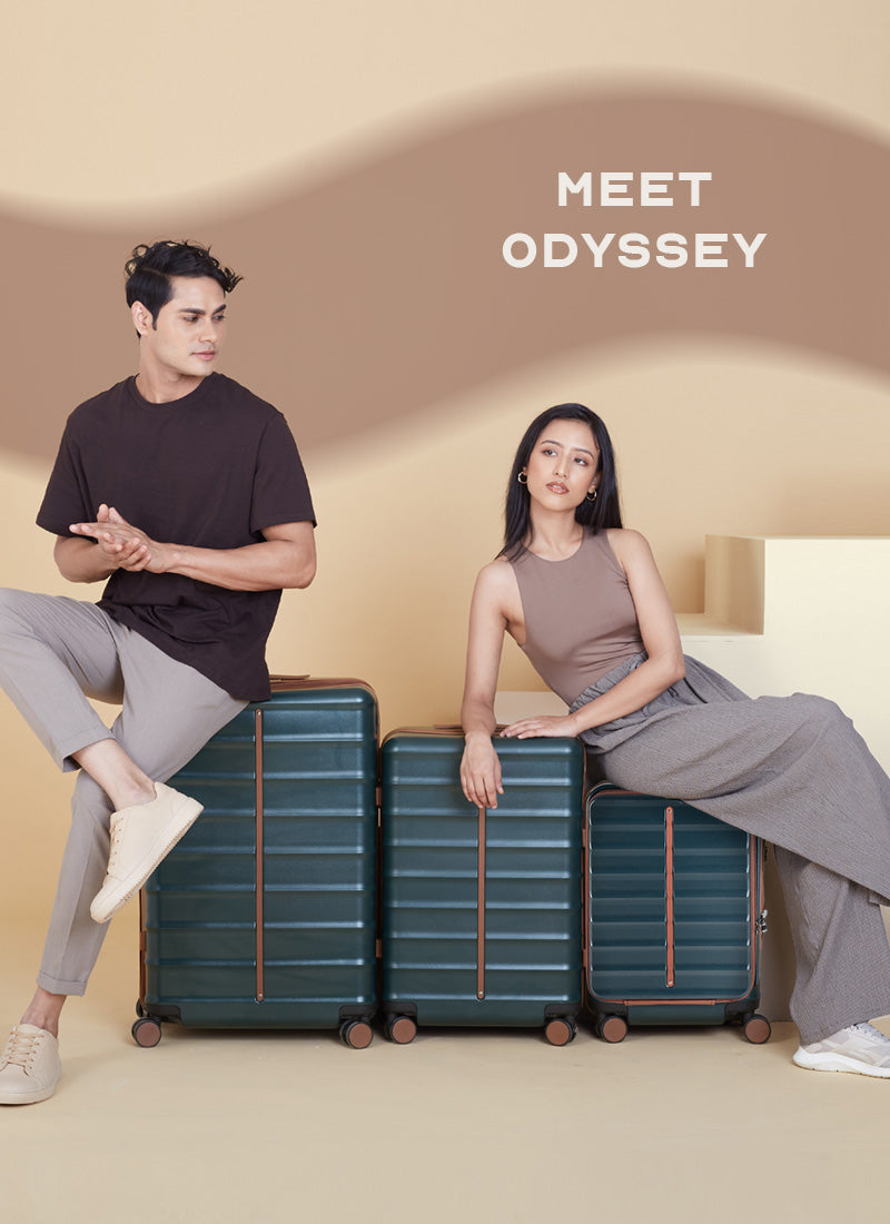 Odyssey Combo | Forest | Set of 3 Hard Luggage