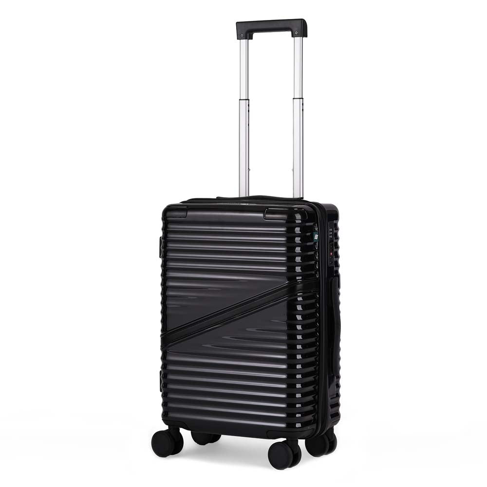 Oblique | Black | Cabin Hard Luggage
