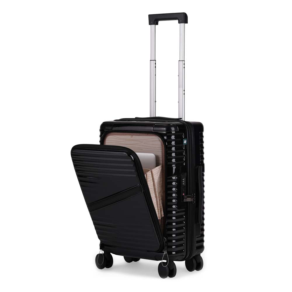 ObliquePro | Black | Cabin Hard Luggage