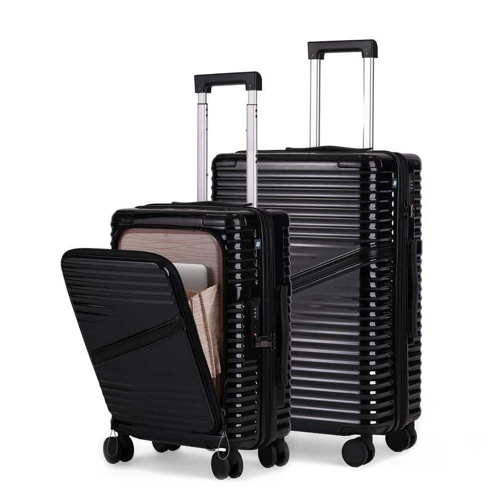 Oblique Pro Combo | Black | CabinPro+Medium Hard Luggage