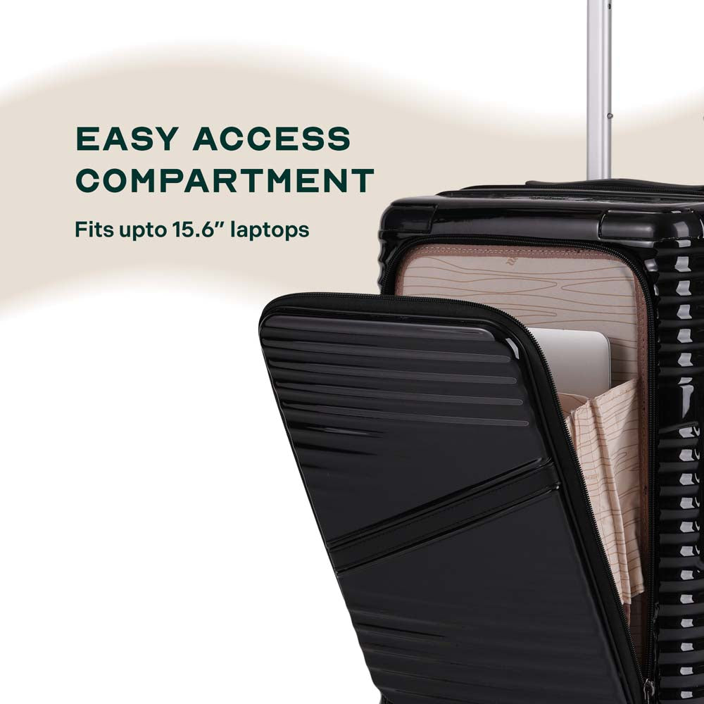 Oblique Pro Combo | Black | Set of 3 Luggage