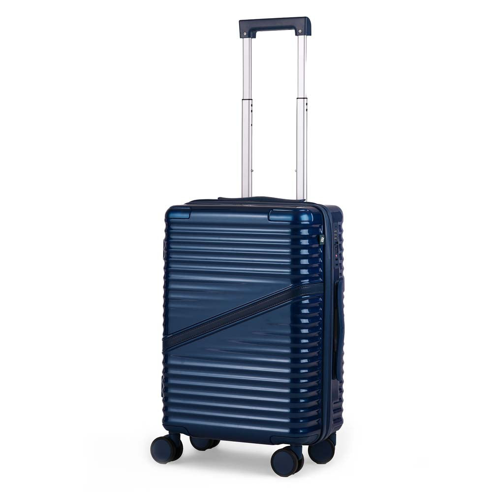 Oblique | Blue | Cabin Hard Luggage