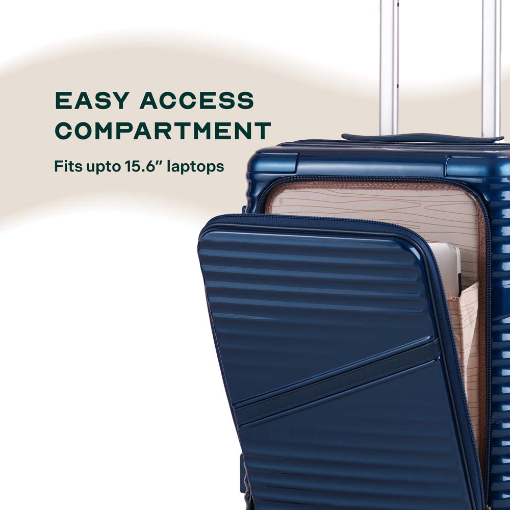 Oblique Pro Combo | Blue | Set of 3 Luggage