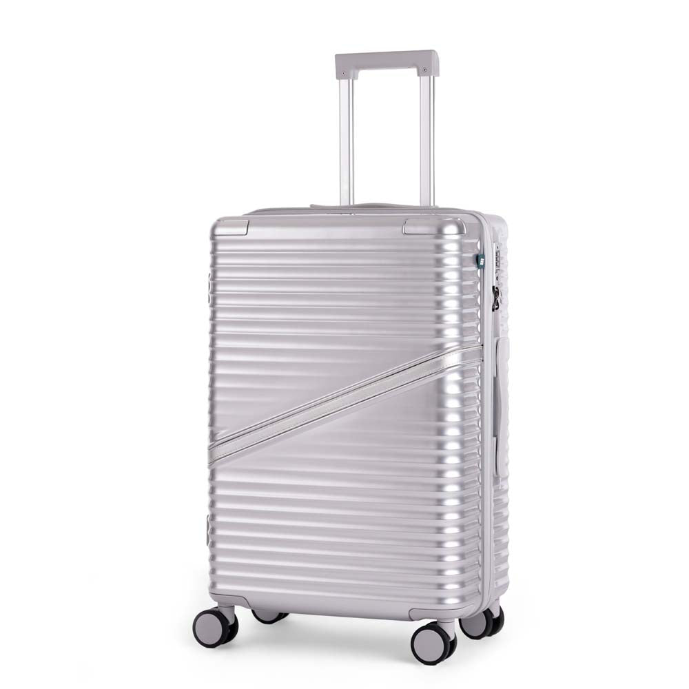 Oblique | Silver | Medium Hard Luggage
