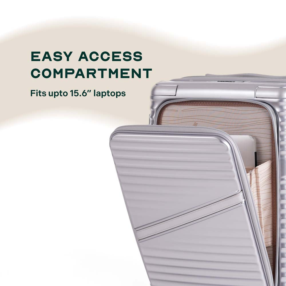 Oblique Pro Combo | Silver | Set of 3 Luggage