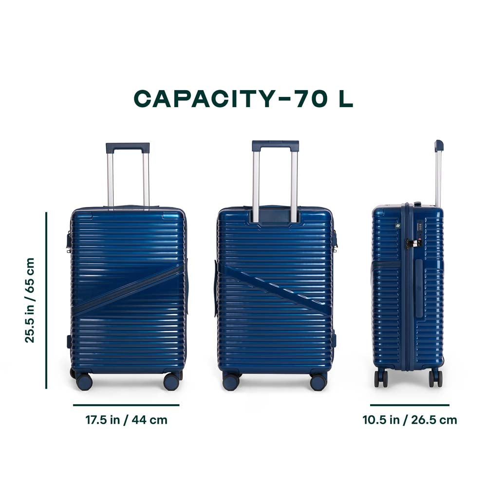 Oblique | Blue | Medium Hard Luggage