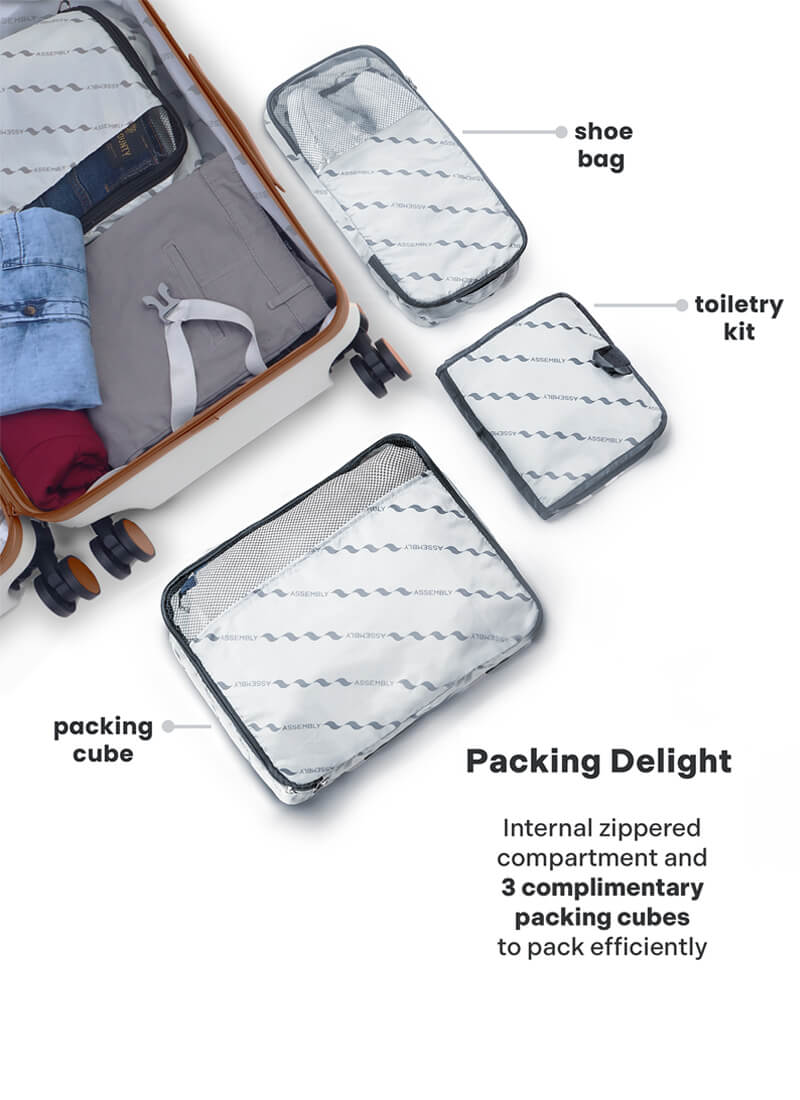 Odyssey Combo | Sand | Medium+Large Hard Luggage