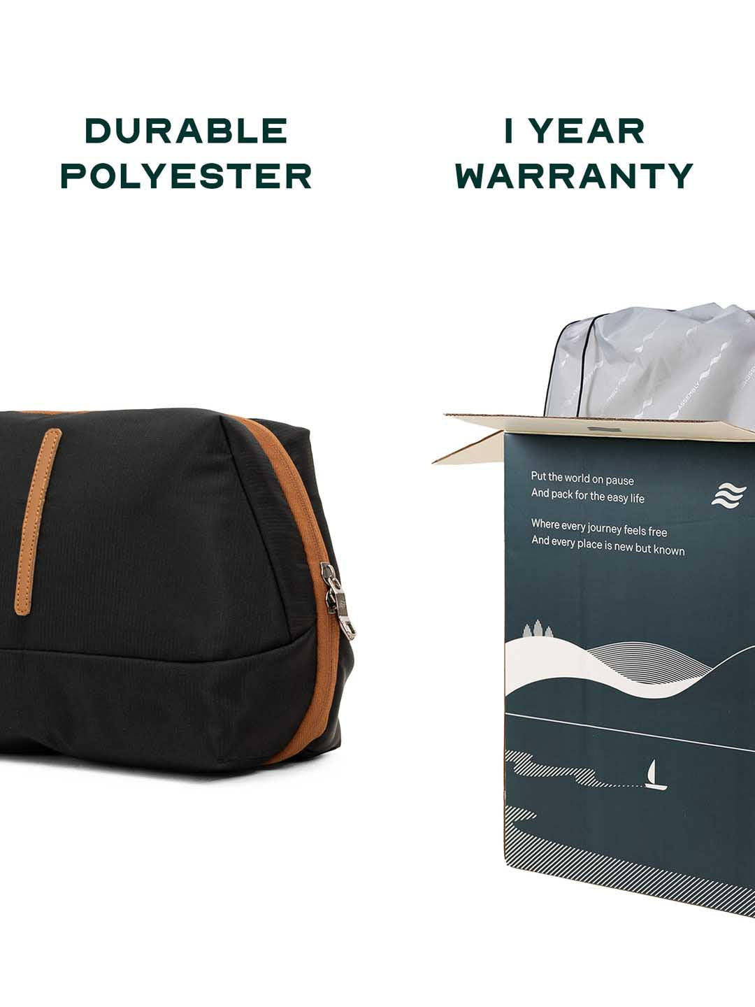 Odyssey Vanity Case | Black | Compact Travel Organiser For Long Or Short Trips