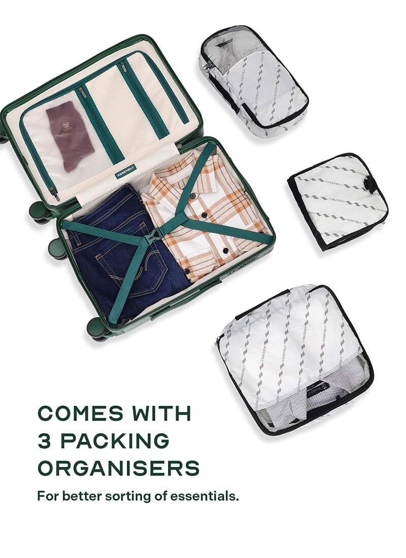 Iris | Green | Cabin Hard Luggage