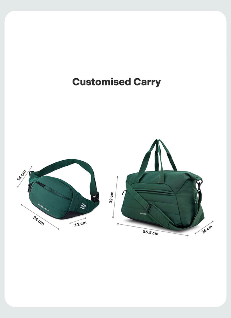 Float Duffle & Fanny Combo | IVY | Premium Duffle & Crossbody Bag